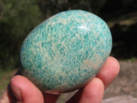 Polished Blue Kobi Amazonite Gallets x 12 From Zimbabwe - TopRock