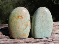 Polished Blue Kobi Amazonite Gallets x 12 From Zimbabwe - TopRock