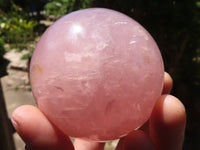 Polished  Star Rose Quartz Spheres x 4 From Ambatondrazaka, Madagascar - TopRock