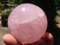 Polished  Star Rose Quartz Spheres x 4 From Ambatondrazaka, Madagascar - TopRock