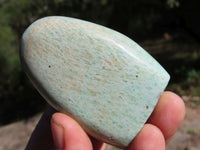 Polished Blue Kobi Amazonite Gallets x 12 From Zimbabwe - TopRock