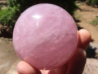 Polished  Star Rose Quartz Spheres x 4 From Ambatondrazaka, Madagascar - TopRock