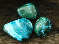 Polished Stunning Malacholla Free Forms  x 4 From Congo - Toprock Gemstones and Minerals 