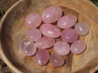 Polished Gemmy Ambatondrazaka Rose Quartz Gallet Free Form - sold per 1 kg From Madagascar - TopRock