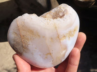 Polished Crystal Centred Agate Geodes  x 3 From Madagascar