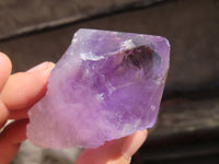 Natural Jacaranda Amethyst Crystals x 12 From Mumbwa, Zambia