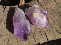 Natural Jacaranda Amethyst Crystals x 12 From Mumbwa, Zambia