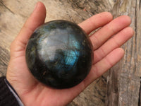 Polished Large Labradorite Spheres  x 2 From Tulear, Madagascar