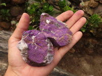 Natural Metallic Purpurite Cobbed Specimens  x 12 From Erongo, Namibia - Toprock Gemstones and Minerals 