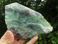 Polished Watermelon Fluorite Standing Slabs  x 3 From Namibia - TopRock