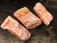 Natural New Sunset Orange Calcite Specimens  x 12 From Spitzkoppe, Namibia - Toprock Gemstones and Minerals 