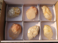 Natural Large Pineapple Candle Quartz Crystals  x 6 From Madagascar - Toprock Gemstones and Minerals 