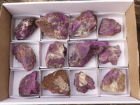 Natural Metallic Purpurite Cobbed Specimens  x 12 From Erongo, Namibia - Toprock Gemstones and Minerals 