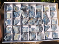 Natural New Sky Blue Calcite Specimens  x 35 From Spitzkop, Namibia