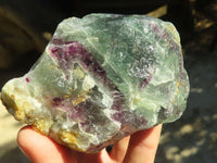 Natural Rough Watermelon Fluorite Cobbed Specimens  x 12 From Uis, Namibia