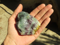 Natural Rough Watermelon Fluorite Cobbed Specimens  x 12 From Uis, Namibia