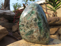 Polished Emeralds In Matrix Standing Free Forms x 2 From Sandawana, Zimbabwe - TopRock