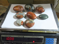 Polished Polychrome Jasper Gallets & Picasso Jasper All Palm Size - sold per 1 kg From Madagascar - TopRock