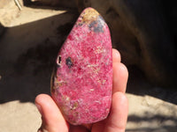 Polished Red Rhodonite Free Forms x 6 From Zimbabwe