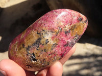 Polished Red Rhodonite Free Forms x 6 From Zimbabwe