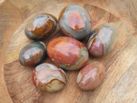 Polished Polychrome Jasper Gallets & Picasso Jasper All Palm Size - sold per 1 kg From Madagascar - TopRock