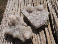 Natural Rare Hollow "Snow" Quartz Clusters  x 12 From Alberts Mountain, Lesotho - TopRock