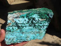 Natural Drusy Chrysocolla & Malachite Dolomite Specimens x 2 From Likasi, Congo