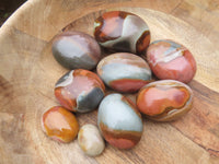 Polished Polychrome Jasper Gallets & Picasso Jasper All Palm Size - sold per 1 kg From Madagascar - TopRock