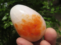 Polished Carnelian Agate Palm Stones  x 12 From Madagascar - TopRock