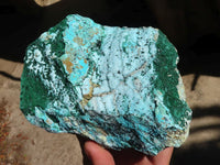 Natural Drusy Chrysocolla & Malachite Dolomite Specimens x 2 From Likasi, Congo