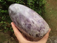 Polished Smokey Flower Amethyst Standing Free Form  x 1 From Madagascar - TopRock