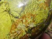 Polished Green Opal Standing Free Forms  x 2 From Antsirabe, Madagascar