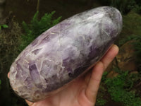 Polished Smokey Flower Amethyst Standing Free Form  x 1 From Madagascar - TopRock