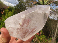 Polished Large Clear Quartz Points x 2 From Madagascar