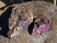 Natural Rough Purpurite Specimens x 2 From Erongo, Namibia - TopRock