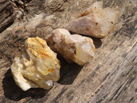 Natural Cascading White Phantom Quartz Clusters  x 12 From Luena, Congo - Toprock Gemstones and Minerals 