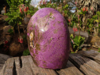 Polished Purple Stichtite & Serpentine Standing Free Forms x 2 From Barberton, South Africa