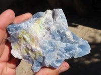 Natural New Sky Blue Calcite Specimens  x 6 From Spitzkop, Namibia