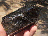 Polished Beautiful Trio Of Smokey Quartz Points  x 3 From Madagascar - TopRock