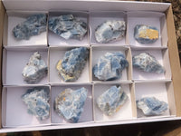 Natural New Sky Blue Calcite Specimens  x 12 From Spitzkoppe, Namibia - Toprock Gemstones and Minerals 