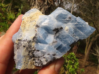 Natural New Sky Blue Calcite Specimens  x 12 From Spitzkoppe, Namibia - Toprock Gemstones and Minerals 