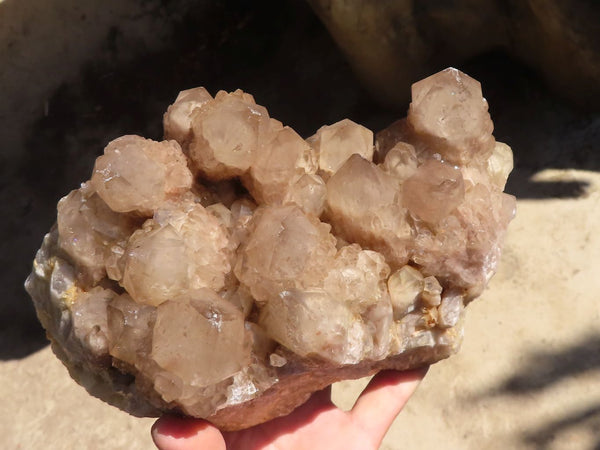 Natural Cascading Smokey Quartz Cluster  x 1 From Luena, Congo