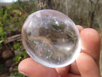 Polished Clear Quartz Galet / Palm Stones x 16 From Antsirabe, Madagascar