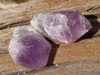 Polished Single Jacaranda Amethyst Crystals  x 9 From Mumbwa, Zambia - Toprock Gemstones and Minerals 