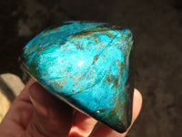 Polished Blue Shattuckite Free Forms x 6 From Kaokoveld, Namibia