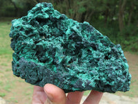 Natural Chatoyant Silky Malachite Specimens x 3 From Kasompe, Congo - TopRock