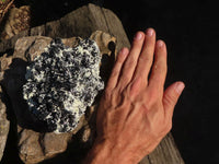 Natural Large Schorl Black Tourmaline Specimen x 2 From Erongo, Namibia