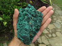 Natural Chatoyant Silky Malachite Specimens x 3 From Kasompe, Congo - TopRock