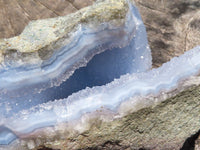 Natural Blue Lace Agate Geode Specimens  x 5 From Nsanje, Malawi - TopRock