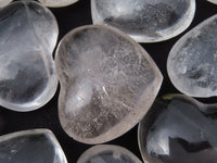 Polished Small Rock Crystal Gemstone Hearts  - sold per 1 kg -  From Madagascar - TopRock